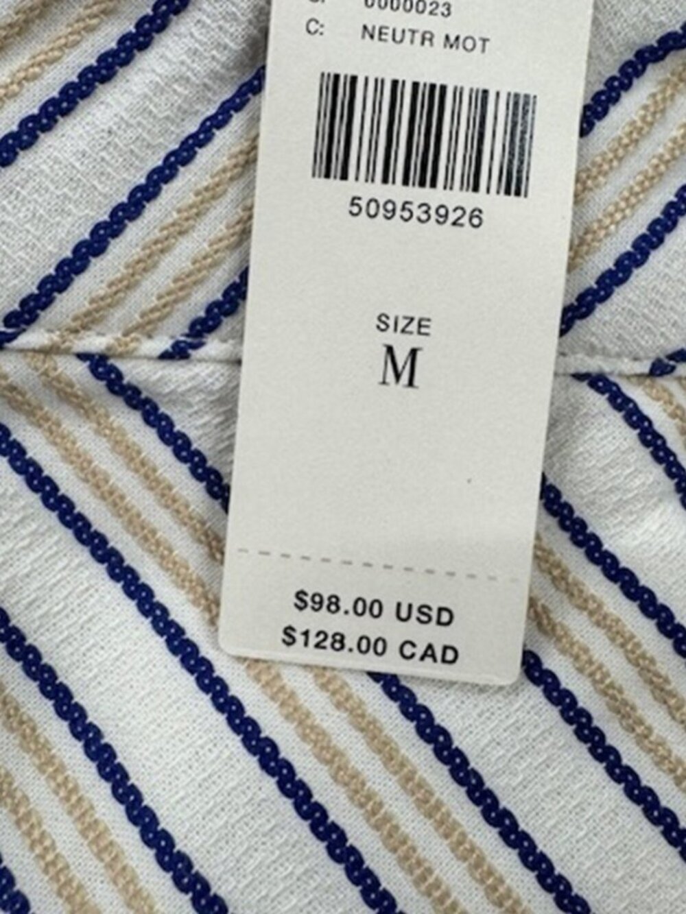 NWT Anthropologie Striped Mini Skirt by ISLA MAUDE - Picture 7 of 9